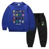Conjunto de Ropa Infantil Nuevo de Cuello Redondo para Primavera y Otoño 2026: Conjunto de Dos Piezas de Sudadera y Pantalón Largo para Niños, Atuendo de Algodón de Manga Larga para Bebé