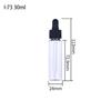 Al por mayor en stock 10 20 30 50 ml frasco gotero de aromaterapia con gotero para suero aceite esencial PET transparente de plástico dispensador