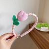Tocado infantil banda para el cabello accesorios para el cabello no lastiman la cabeza pliegue de tela caricatura tocado de bebé linda niña pasador de presión
