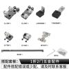 Armario de metal accesorios especiales para herrajes de puerta corredera plegable de montaje abierto riel de polea colgante para puerta corredera de vestidor abierto