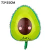 Balões de Frutas de 18 polegadas Flutuando no Ar Hélio Decoração de Aniversário Infantil Melancia Morango Abacaxi Milho Balões de Filme de Alumínio