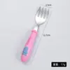 Aço inoxidável 304 Talheres infantis colher de desenho animado criativa colher para bebê comer suplemento alimentar conjunto de garfo e colher presente combinação
