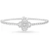 Collar Harry Winston Loop Trébol de Cuatro Hojas Completamente Diamantado Baño Grueso Oro Real de 18k Plata de Ley Diamante de Alto Carbono 5A Brillo Deslumbrante Lujo
