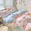 Juego de ropa de cama de cuatro piezas engrosado Clase A, funda de edredón, sábana, nuevo modelo 2026, ropa de cama para todas las estaciones, juego de tres piezas para dormitorio de estudiante 4