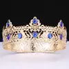 Festa de Coroação Europeia e Americana Transfronteiriça Coroa Barroca Redonda Coroa de Noiva Liga de Liga Estilo Palácio Retrô Tiara