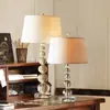 Lámpara de Mesa de Cristal Americana Lámpara de Mesita de Noche para Dormitorio Lámpara de Mesa Creativa Simple Nórdica Moderna Americana 200