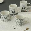 Taza de cerámica de oso de alpaca logo de网红 (net red) regalo de empresa estilo creativo patrón taza de agua se puede configurar