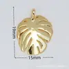 Vendas Diretas de Fábrica, Atacado de Itens em Estoque: Pingentes e Acessórios da Série de Plantas com Flores e Folhas, Banhados a Ouro Real 18K com Microincrustação de Cobre, em Diversos Designs