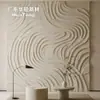 Paneles decorativos texturizados abstractos GRG para lugares de ocio, diseño de mobiliario suave, construcción de paneles de pared de relieve tridimensional ligero