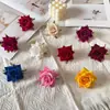 Novo buquê Cabeças de flor de Veludo Botões pontiagudos pequenos 7cm Botões pequenos com chifre Cabeças de flor de Rosa