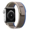 Para Apple Watch S8applewatchS8 lona ultra de nailon 49mm45mm correa de pista salvaje 41m