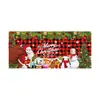 Tela de Fondo para Festival Navideño Transfronterizo Ancho de Puerta de Garaje Pareados Cubierta de Puerta Bandera de Jardín Banderín Semicircular Decoración Personalizado