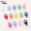 Llavero colgante de aleación con cierre de langosta en forma de corazón pintado de colores, accesorios de joyería hechos a mano para llavero.