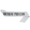 Nueva Moda Brillante Princesa de Cumpleaños Correa para el Hombro Cinturón de Etiqueta Insignia Set de 2 Piezas Princesa de Cumpleaños