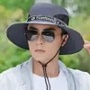 Sombrero de Sol de Verano para Hombre, Secado Rápido, para Exteriores, Montañismo, Deportes, Protección Solar, Malla Transpirable, Visera Solar, Sombrero de Sol Plegable, Sombrero de Pescador