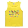 Chaleco de verano 2023 para niños, camisa informal de algodón estilo coreano con parte inferior absorbente de sudor, camiseta interior deportiva sin mangas Guo Guo para niños