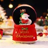 Bola de cristal de Natal produto novo transfronteiriço caixa de música, caixa de música criativa com neve brilhante Papai Noel, presente de feriado