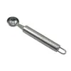 Juego de Gadgets de Cocina con Mango Redondo de Acero Inoxidable Cortador de Pizza Espátula Pelador Prensa de Ajo Herramientas para Hornear Cuchara para Helado