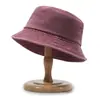 Chapéu de Pescador em Sarja Lavada Vintage para Primavera e Outono, Chapéu de Sol Unissex, Chapéu de Pescador Liso da Moda para Casais