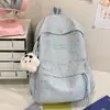 Nueva Mochila Escolar para Estudiante de Secundaria Femenina Estilo Ins de Alta Apariencia Estampado de Estrellas Campus Gran Capacidad Mochila para Estudiante de Secundaria Moderna