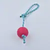 Bola Popular da Amazon para Pets, Brinquedo Autoentretenedor Inquebrável, Bola Elástica Sólida com Padrão de Silicone Bola de Brinquedo para Pets