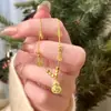 Caperucita Roja Explosiones Ping An Calabaza Feliz Collar Método Antiguo Oro Hielo Triturado Calabaza Fulu Cadena Clavícula Nicho para Mujeres