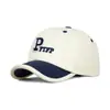 Nueva Gorra de Béisbol de Estilo Coreano Simple y Versátil con Visera Corta y Letras Bordadas, Sombrero de Sol Color Bloqueado Fresco y Dulce Estilo Pareja