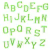 Pegatinas de tela bordadas 26 colores blanco y negro letras en inglés parche adhesivo número de uniforme escolar pinyin accesorios para ropa etiqueta de tela