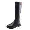 Liquidación después de botas con cremallera para mujer otoño e invierno 2024 pero botas altas finas y gruesas hasta la rodilla botas de caballero para mujer