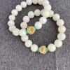 Pulseira de raiz de Bodhi Jiangnan Yanyu, pulseira de contas de Buda de mão para homens e mulheres