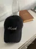 Estilo de Rua Coreano! Boné de Baseball Simples da Vovó Chen para Mulheres, Boné de Estudante Bordado Versátil e Simples com Circunferência da Cabeça Grande, Boné Aba Reta para Homens