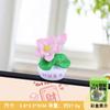 Planta da fortuna ornamentos de tela de computador flores ricas fofas fazer fortuna árvore da fortuna decoração de estação de mesa de escritório