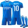 2526 Uniforme de Futebol No. 9 Mbappe 7C Ronaldo Camisa 5 Bellingham Real Madrid Segundo Uniforme Fora de Casa Azul Manga Curta