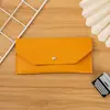 Cartera para Monedas de Cuero Protector de Cartas de Cuero Herramienta Pincel para Cejas Bolsa para Herramientas Bolsa para Almacenamiento de Maquillaje de Ojos Bolsa para Almacenamiento de Joyas