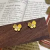 Estilo Chino Retro Rama de Primavera Xiaomeng Mariposa Cepillada Conjunto de Collar Pendientes Anillo Lujo Ligero Estilo Chino Sentido de Alta Gama