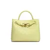 Bolsa de Palha Tecida Pura Feita à Mão Transfronteiriça, Bolsa Tote com Laço Estilo Old Money, Bolsa de Ombro Transversal com Múltiplos Compartimentos, Bolsa de Mão Feminina
