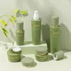 Materiais de Embalagem para Produtos de Skincare Frasco Spray 30g 50g Frasco de Creme 100ml 120ml Frasco de Loção Essencial Frasco de Vidro Verde