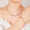 Nicho Arcoíris Cadena para el Cuello Pulsera de Gama Alta Moda de Invierno Venta Caliente Traje Sentido de Diseño Único Salida de Fábrica Original