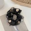 Primavera y verano nuevo tul Margarita intestino grueso intestino de cerdo coreano Grasa Anillo para el cabello ins cuerda para el cabello organza accesorios para el cabello