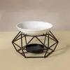 Lâmpada de Aromaterapia de Ferro Forjado Lâmpada de Vela de Óleo Essencial Fogão Difusor Recipiente de Óleo Essencial Spa Queimador de Incenso à Prova de Fogo Pode Ser Queimado a Seco Mesa