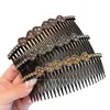Elegante Peine de Reversa con Pedrería para Mujer, Herramienta de Peinado para Fijar el Cabello Suelto en la Parte Trasera de la Cabeza, Peine para Flecos Estilo Coreano