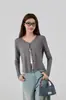 Cardigã de Lyocell Verão Estilo Fino Xale de Proteção Solar Feminino Roupa de Malha Respirável para o Verão Jaqueta Pequena Feminina