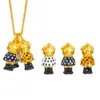 Accesorios DIY de la Tienda de Oro Puzuo, Lindo Colgante de Hello Kitty para Vestido Largo de Tres Piezas, Dijes para Collar Estilo Dulce