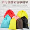 Bolsa de Almacenamiento de Viaje Impermeable de Nailon Portátil Bolsa con Cordón Organizador de Calcetines Ropa Ropa Bolsa de Tela para Salida Sub-empaque