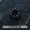 Anel de Pedras Naturais Redondas Série de Acessórios, Acessórios para Pulseira de Pedras Naturais, Acessórios para Pulseira de Cristal DIY, Torcido à Mão