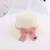 Sombrero de Verano para Niños Sombrero de Paja Bolso Pequeño Lazo Dulce Lindo Niña Parasol Sombrero para el Sol Traje de Bolso Nuevo