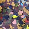 Marcapáginas de cuero sintético con forma de corazón, minimarcador con clip para esquina de libro, funda protectora.