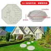 Molde para Azulejo de Piso de Cimento Pátio Externo Pedra de Passagem Jardim Gramado Pedra de Passagem Horta Pavimentação de Pé Modelo Decorativo