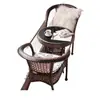 Conjunto de Mesa e Cadeiras de Lazer para Varanda com Três Peças Combinação de Mesa de Chá e Cadeiras de Lazer Cadeiras de Rattan para Pátio Mesa e Cadeiras de Rattan para Exterior