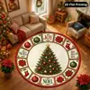 Promoção Quente Tapete Redondo do Papai Noel Decoração de Cena de Festival Interna Externa Tapete de Chão Etiquetagem Amazon Transfronteiriça Dropshipping